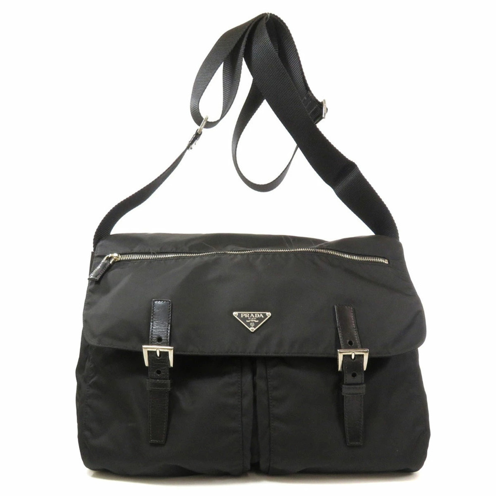 Prada Vera Sport Logo Plate Shoulder Bag - Picture 11 of 11